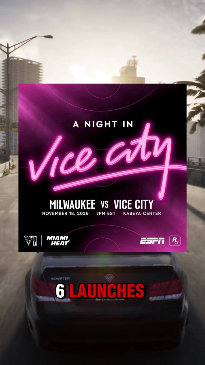 Miami Heat to Become Vice City for Nationally Televised GTA 6 Launch ...